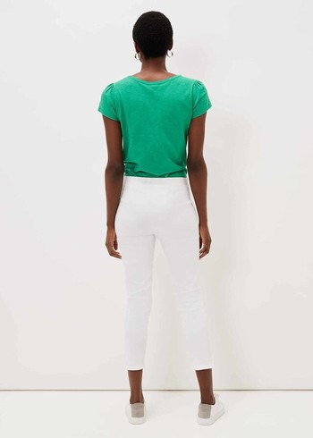 Phase Eight Miah Cropped Trousers White Australia | VM0152647